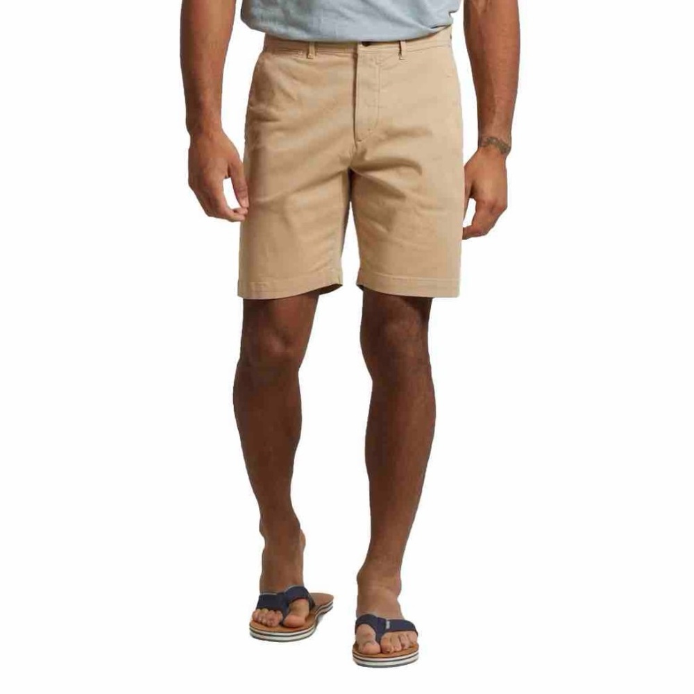Grayers Mens PRECISION STRETCH CHINO SHORTS (8" INSEAM) - KHAKI